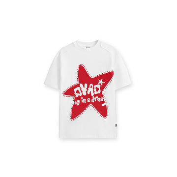 DYAD A loose-fit T-shirt with a star print - white