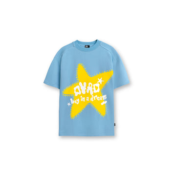 DYAD A loose-fit T-shirt with a star print - Blue