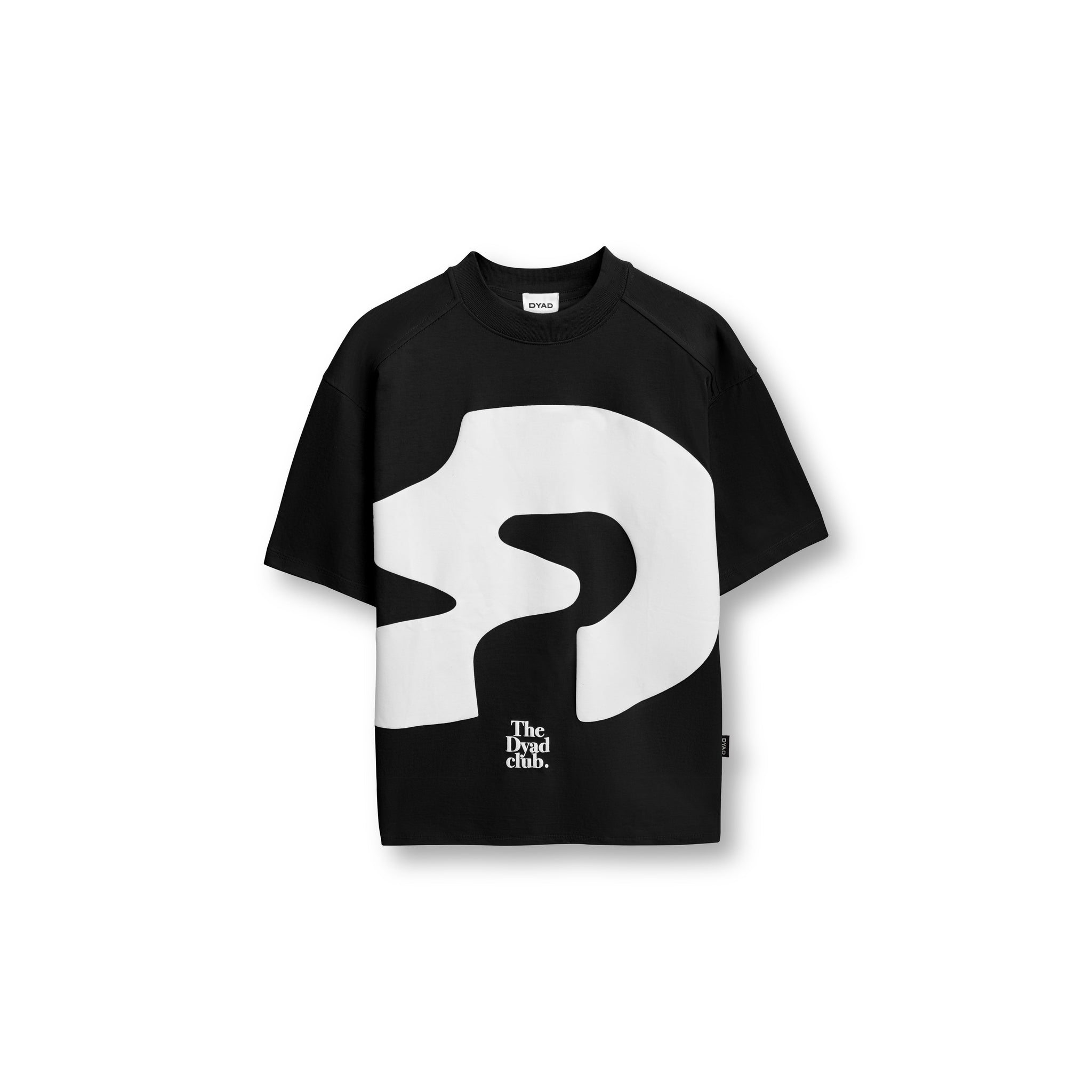 DYAD Loose-fit T-shirt with a 'D' prin - black