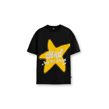 DYAD A loose-fit T-shirt with a star print - Black